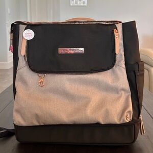 Black and Tan Baby Diaper Bag
